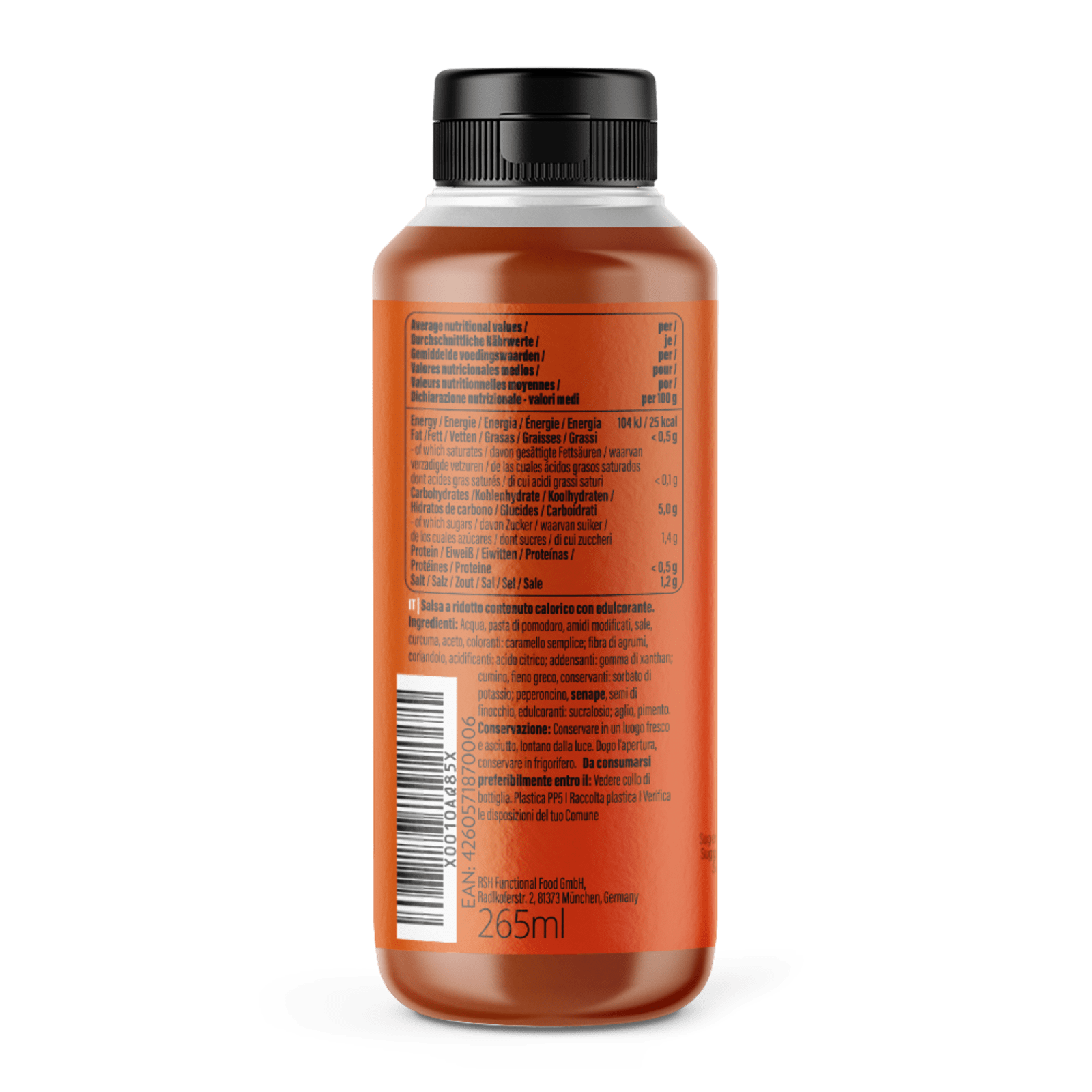 Mamma Mia Zero Saucen - 265ml - Curry Ketchup