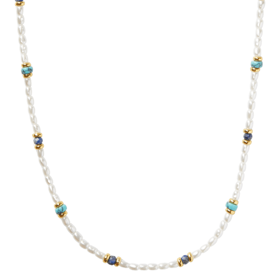 Orelia Jewellery Pearl & Stone Beaded Necklace