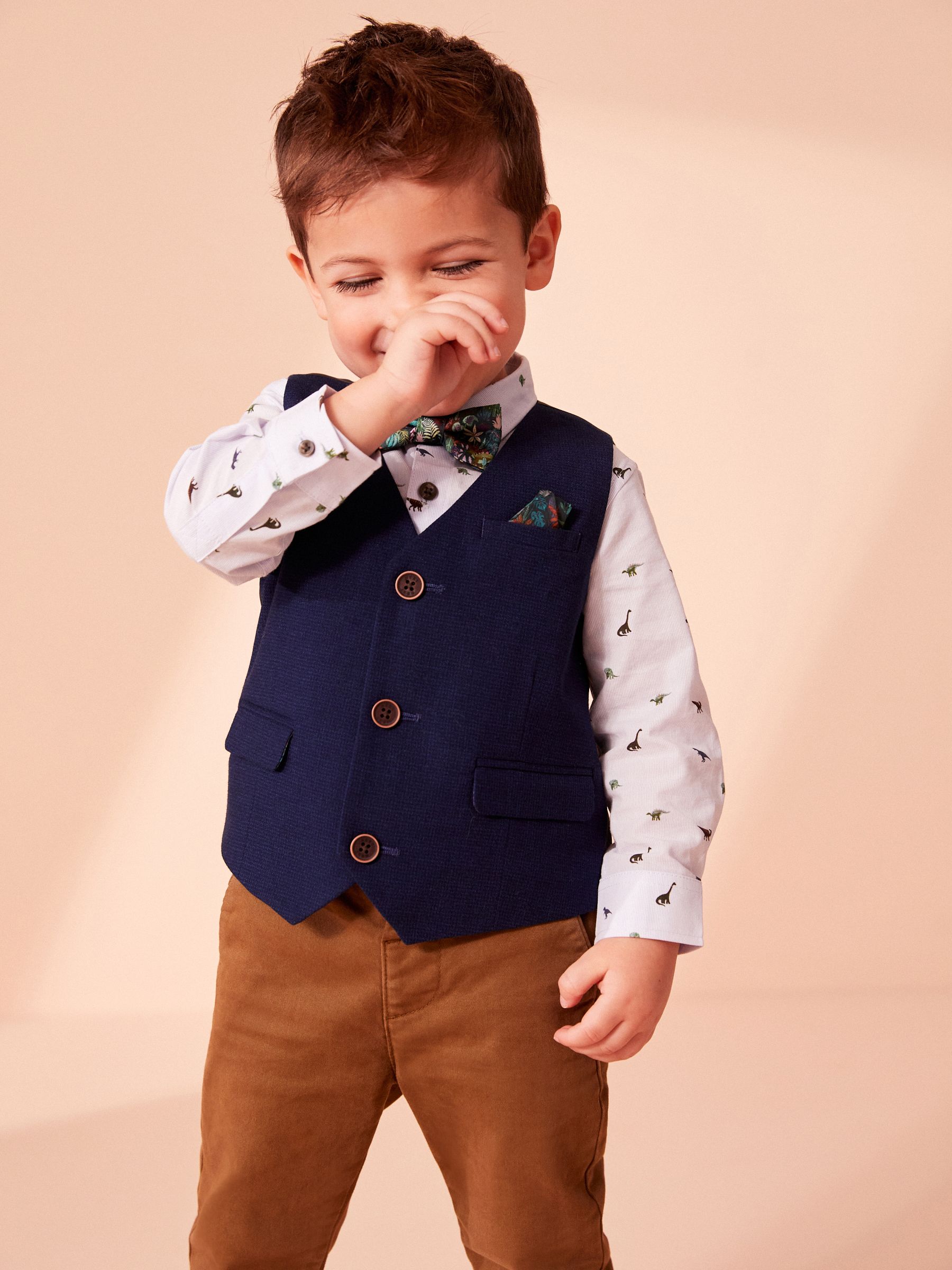 Ginger bruin - Stretch Chino Broek (3mnd-7jr)