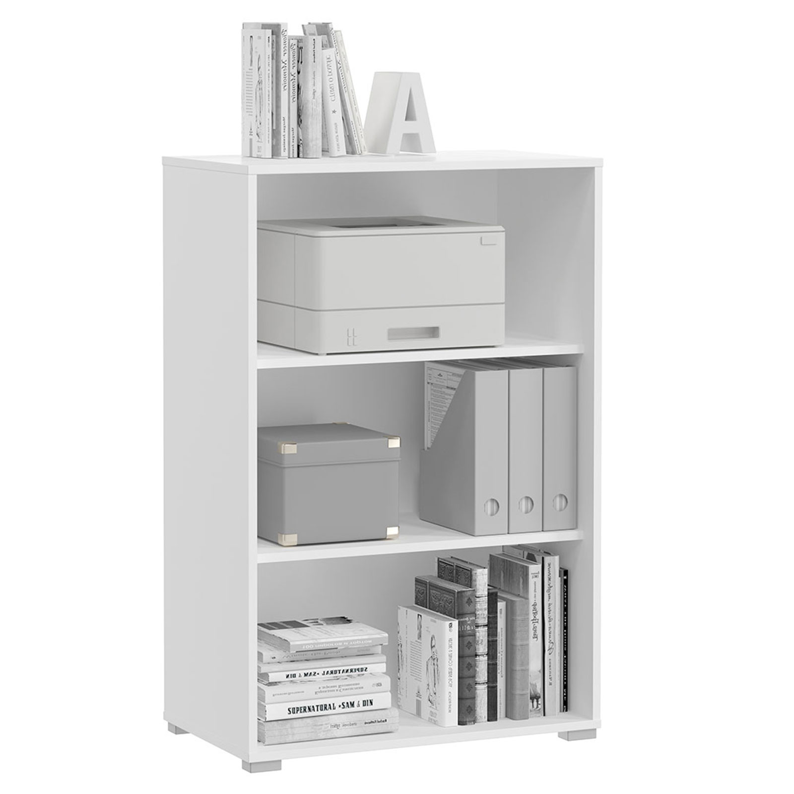 Standregal MOVER - weiß - 68x107 cm