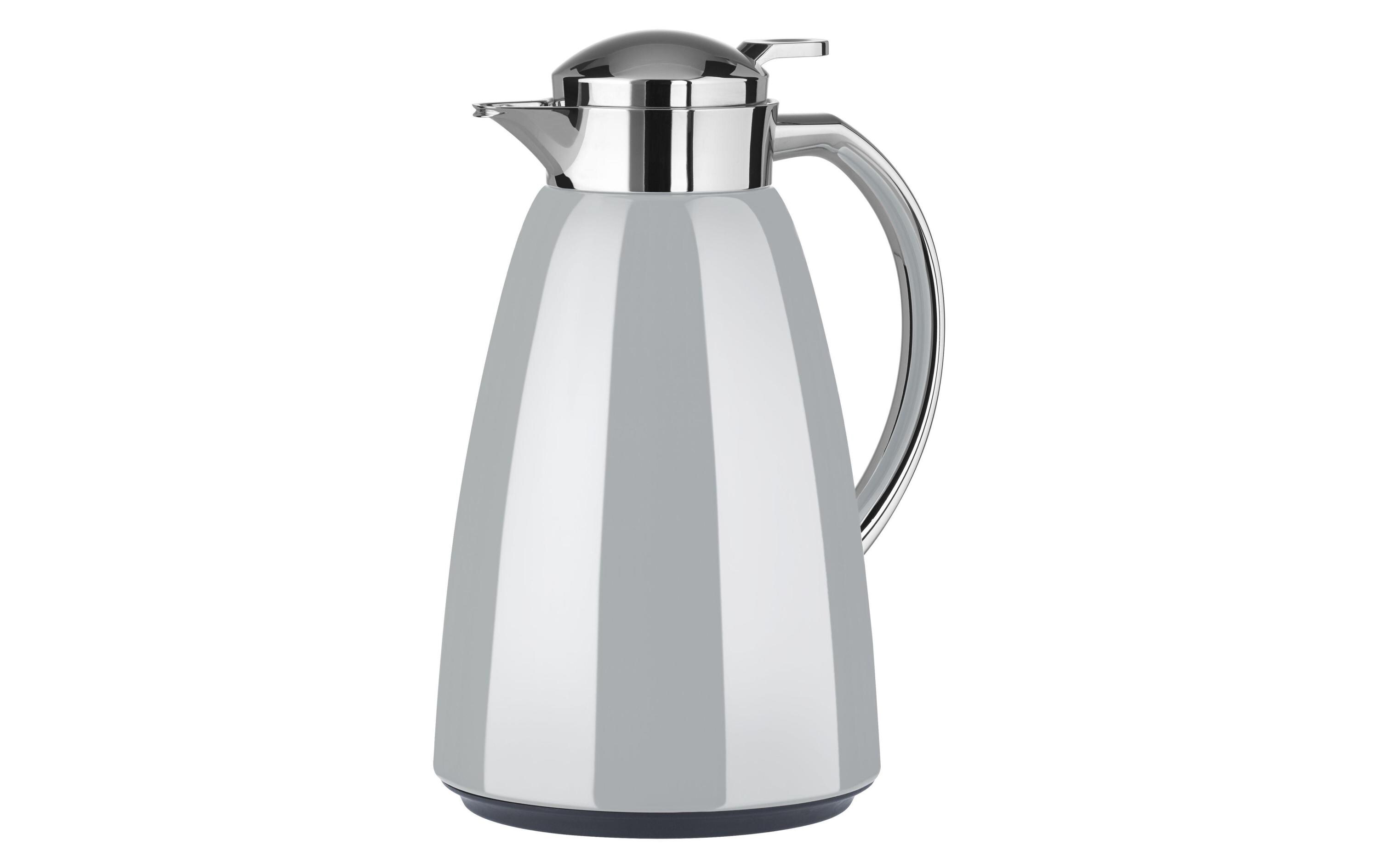 Thermoskanne Campo 1000 ml, Pastel-GrauIsolierkanne mit Schraubverschluss und Ausgussknopf