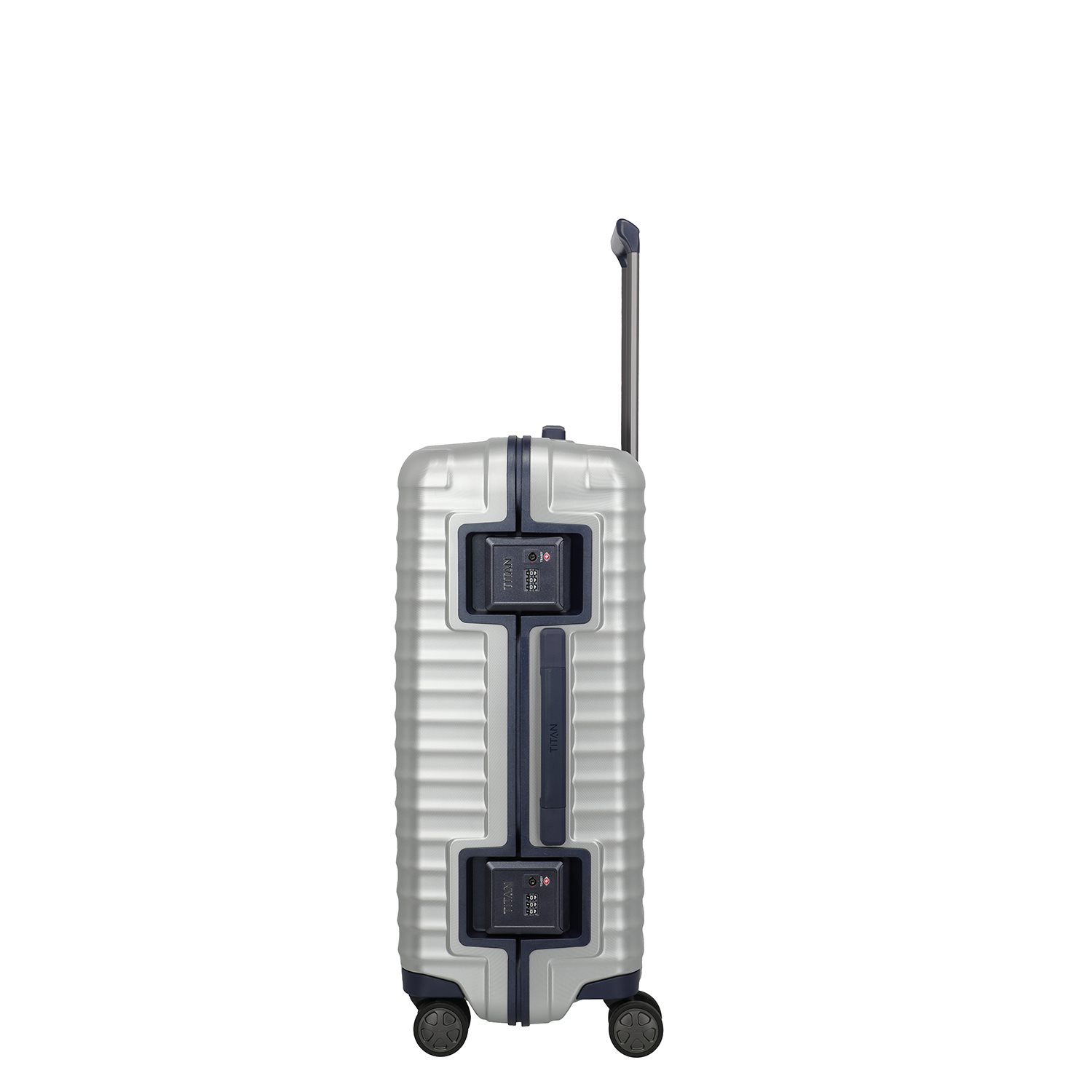TITAN Litron Frame 4 Wheel Trolley M silver