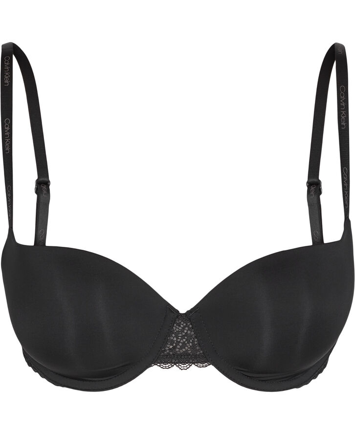 Calvin Klein Lightly lined balcony bra Sort
