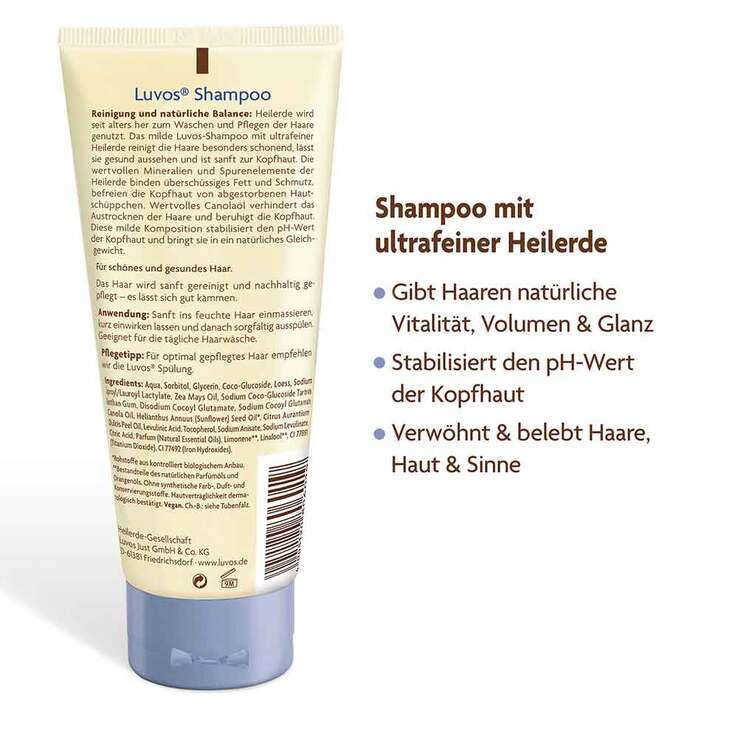 Luvos Naturkosmetik mit Heilerde Haarshampoo, 30 ml