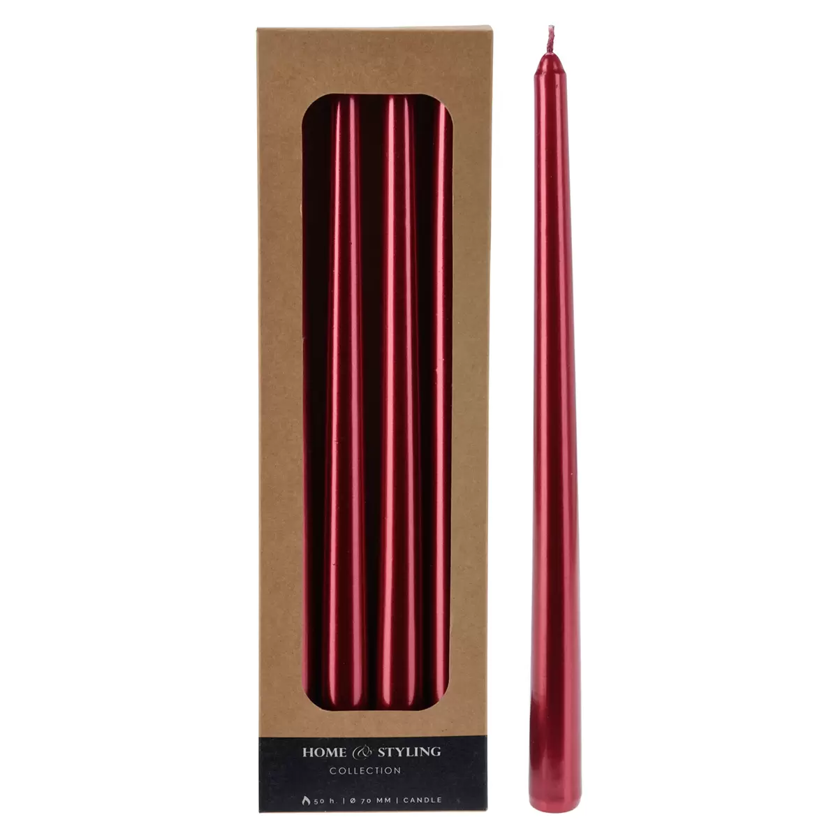 Stabkerze XMAS Rot