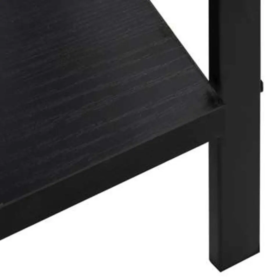 vidaXL - Schappenkast - Zwart - Bewerkt hout