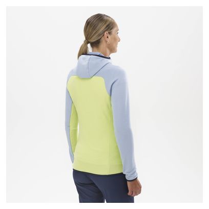 Polaire à Capuche Femme Millet Fusion Grid Jaune