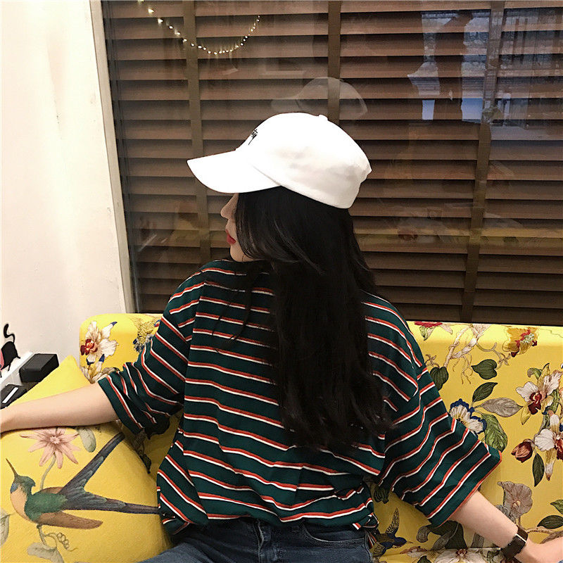 Windflower - Gestreept Boxy T-shirt