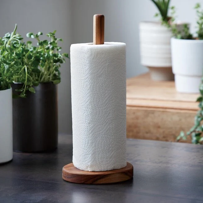 RAW  Teak køkkenrulleholder