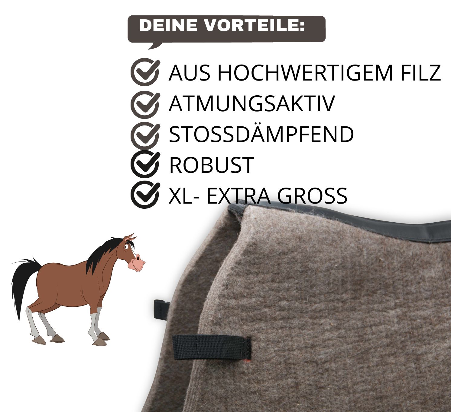 AMKA Filz Schabracke