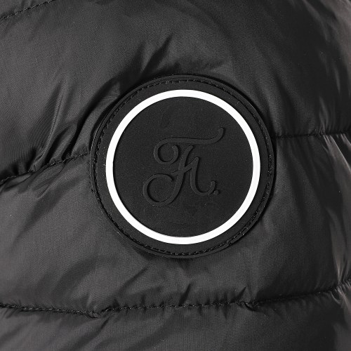 Doudoune Capuche Premium Tech Fourrure Noir