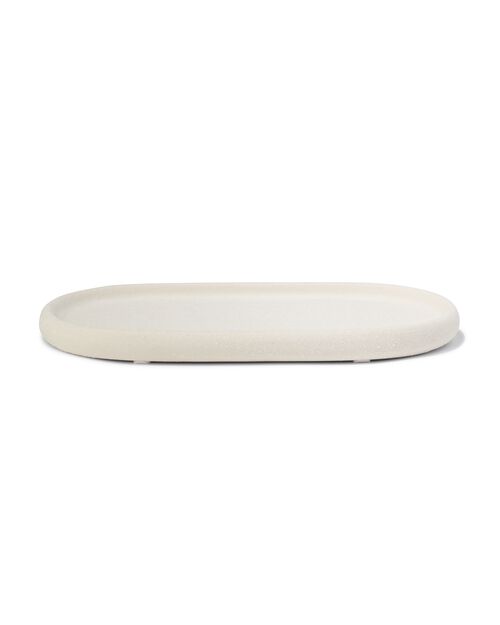 bougeoir ovale blanc