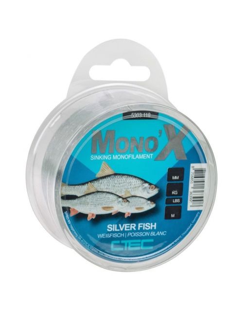 C-Tec Mono X Silverfish Grey 0.16mm\/2.5kg 500m - Vislijn -