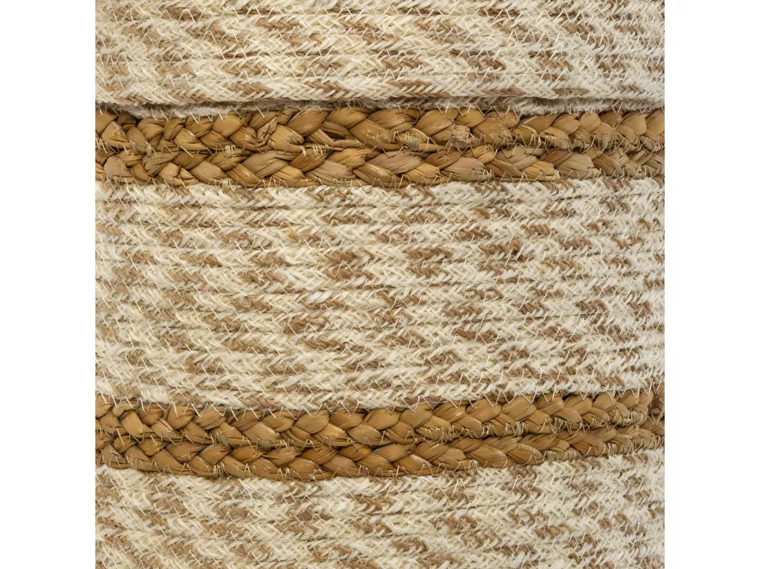 Set de 4 Paniers de rangement en Jute et Seagrass