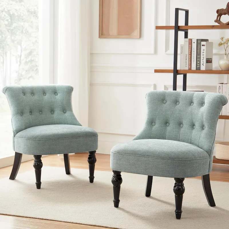 Living Room Armless Accent Comfy Chair