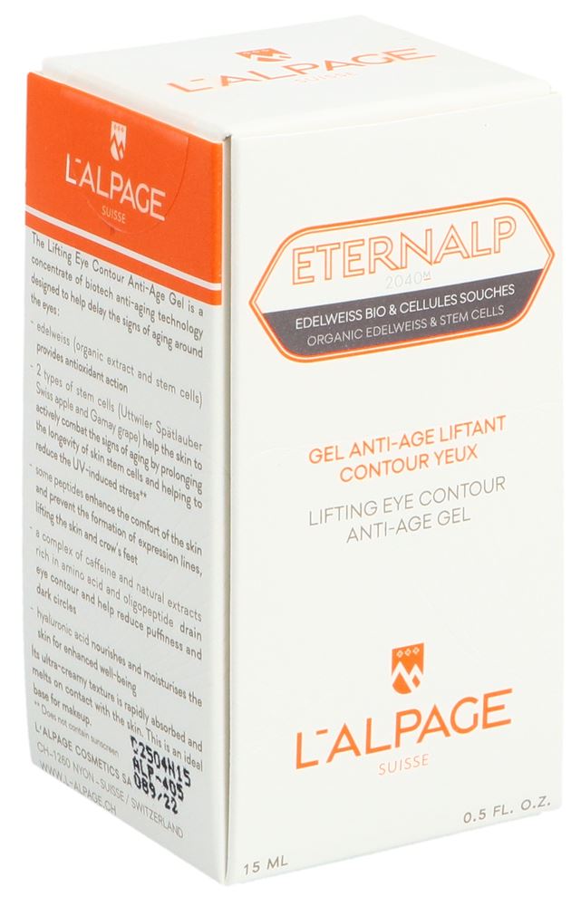 L'ALPAGE Eternalp 2040m Anti Age<br>15 ml, Gel, Lifting-Gel Augenkonturen