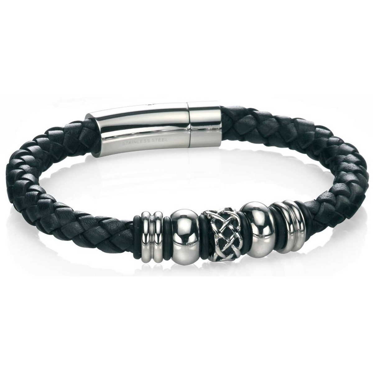 Bracelets cuire en acier inoxydable