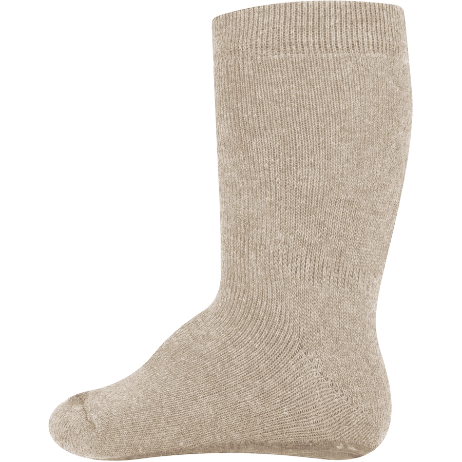 Ewers Stoppersocken SoftStep Uni beige melange