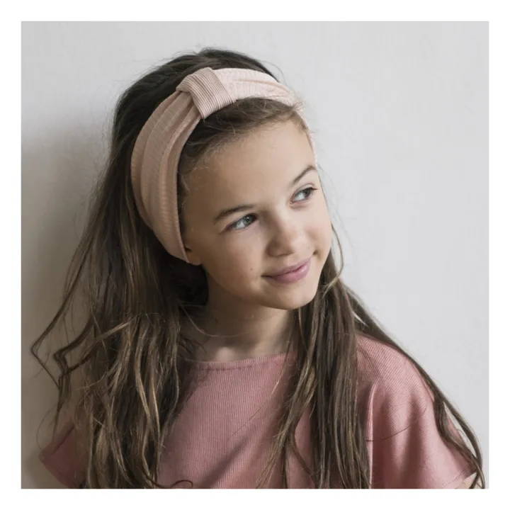 Minimalisma Headband en Soie Bi | Rose pâle