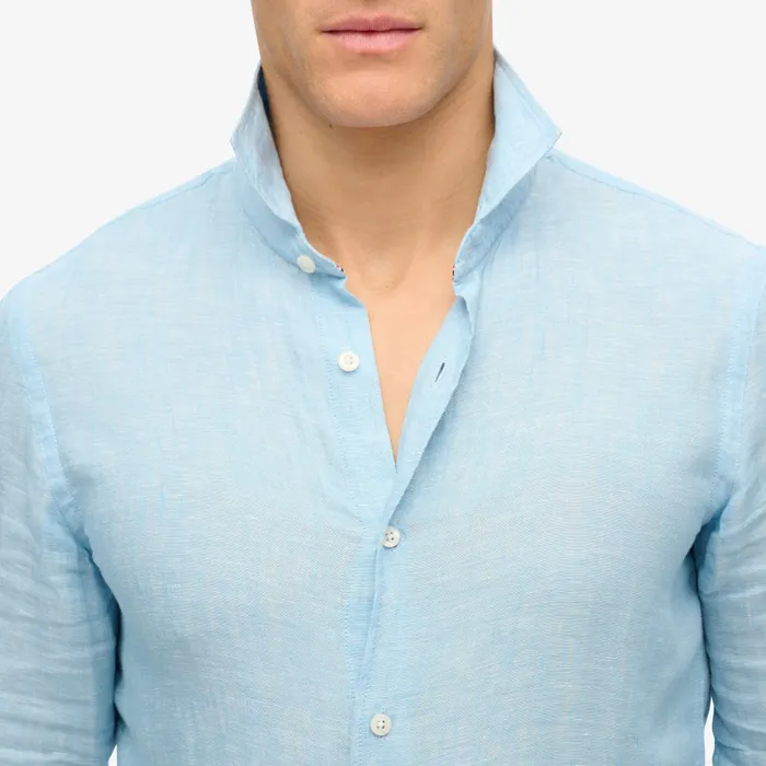Superdry Vacation Linen LS Overhemd Heren