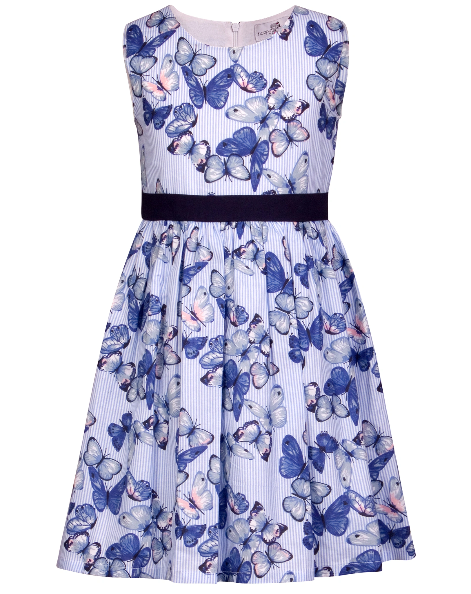 Kleid SCHMETTERLINGE ärmellos in arctic blue