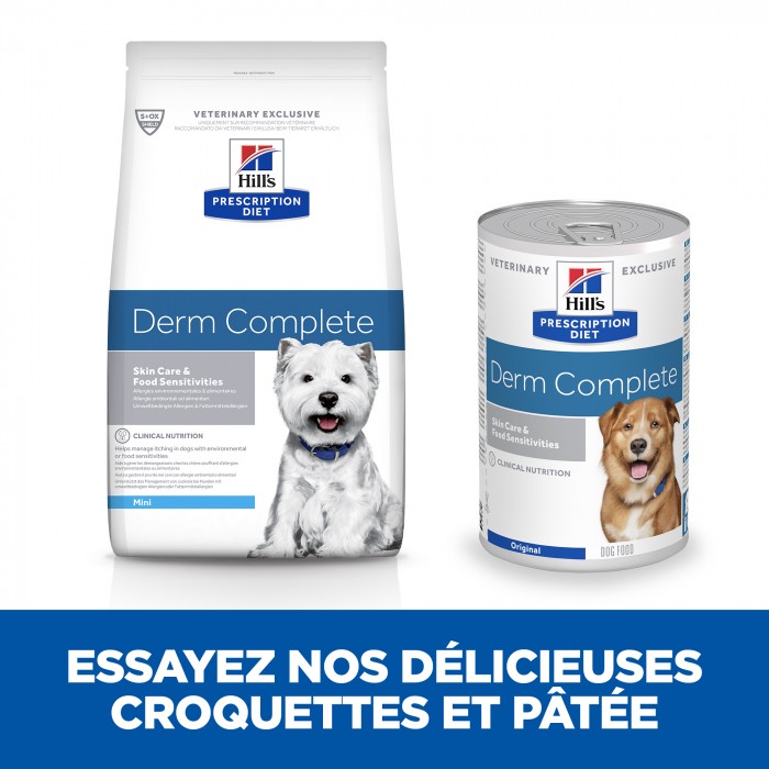 HILL'S Prescription Diet Derm Complete Mini - Croquettes pour chien