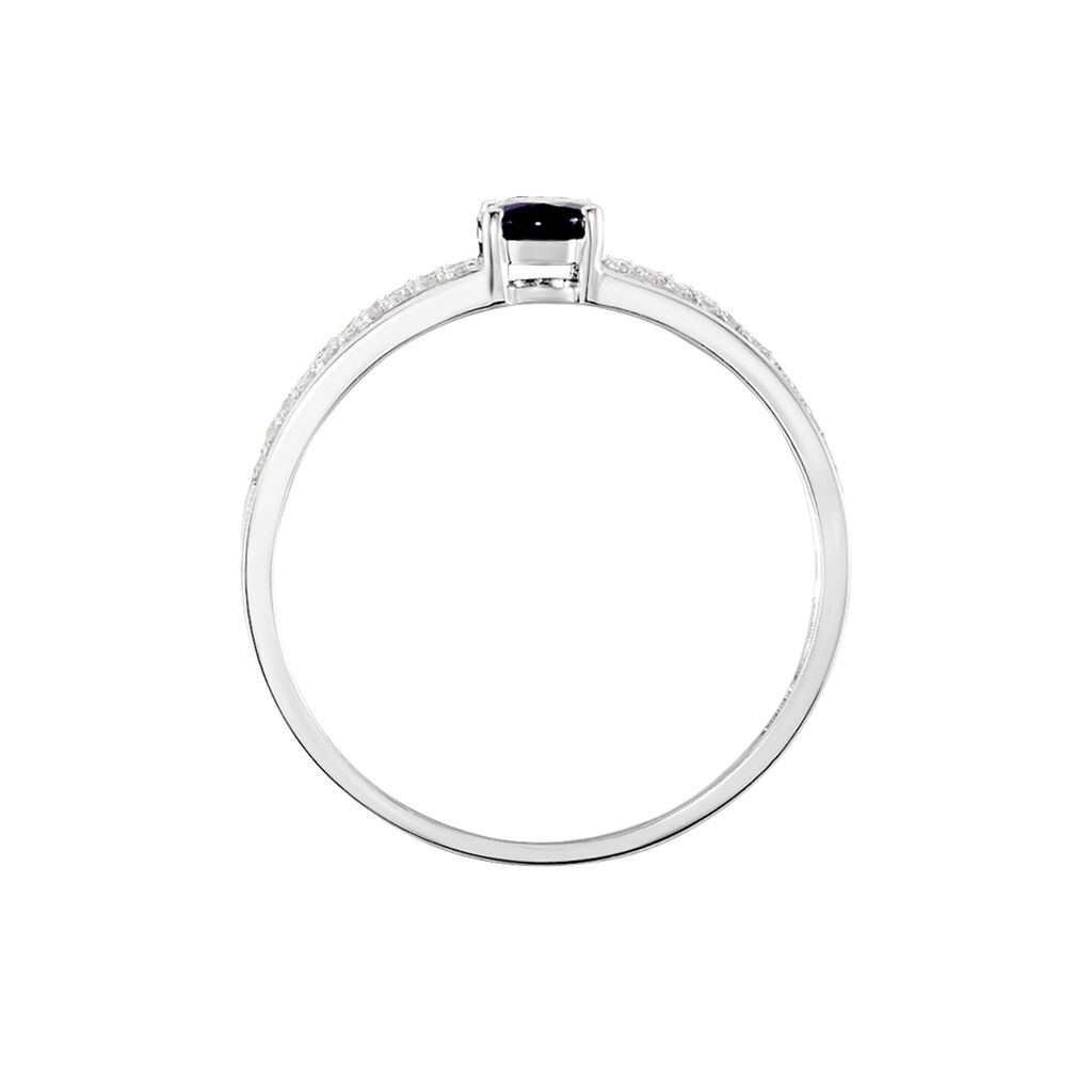 Bague Or Blanc Enea Saphir Diamants