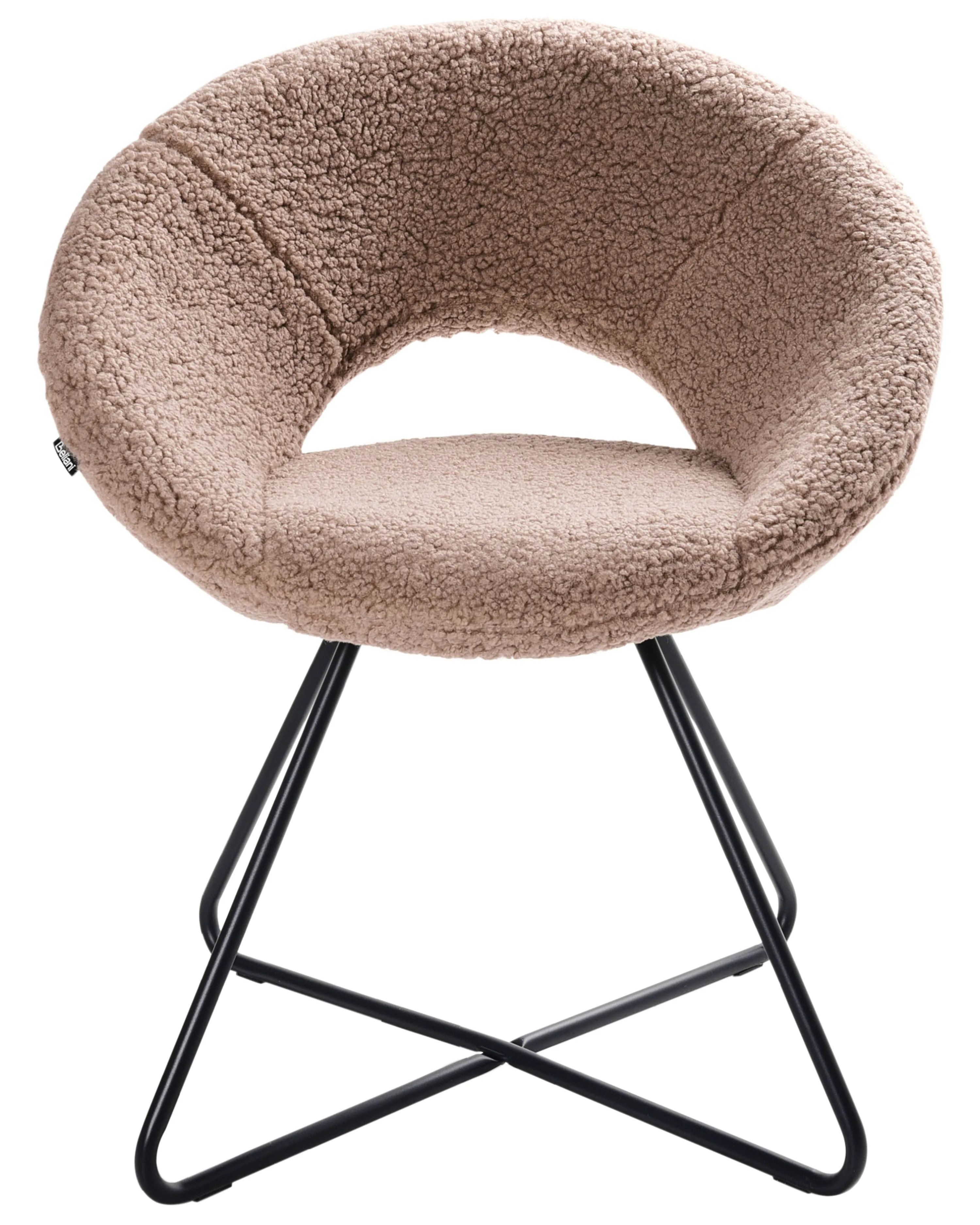 Eetkamerstoel RACHEL Bouclé Taupe