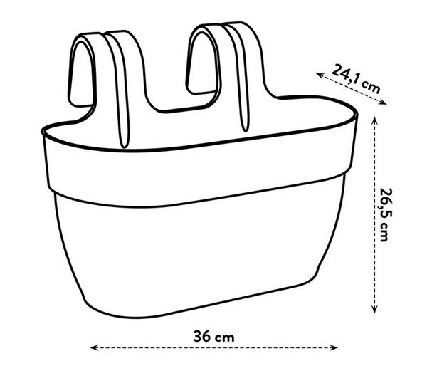 elho Kunststoff-Balkonhängetopf Vibia Campana