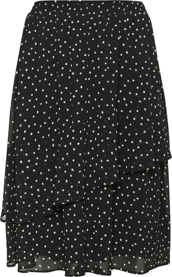 Kaffe Curve KCsallie Skirt Black/white dot