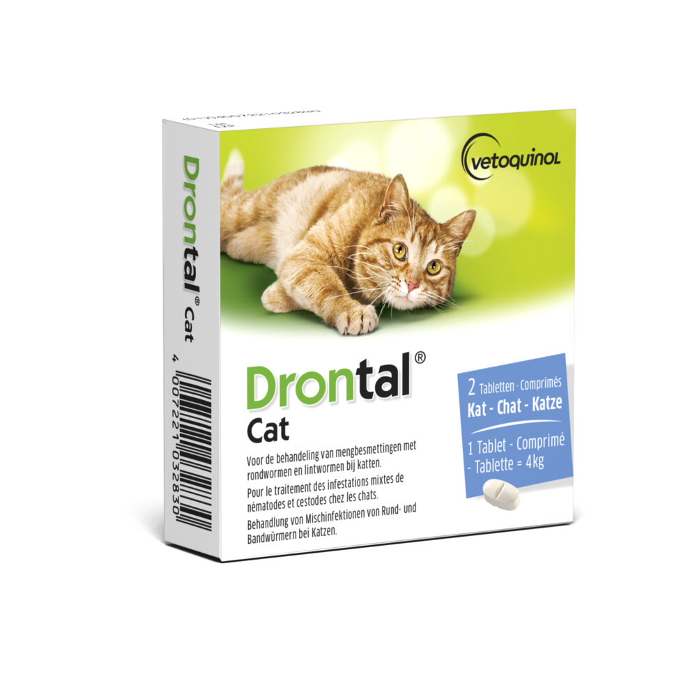 Drontal Ontworming Tabletten Kat vanaf 4kg2 tabletten