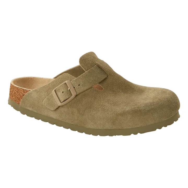 BIRKENSTOCK Mules Boston Chaussant Normal | Vert kaki clair