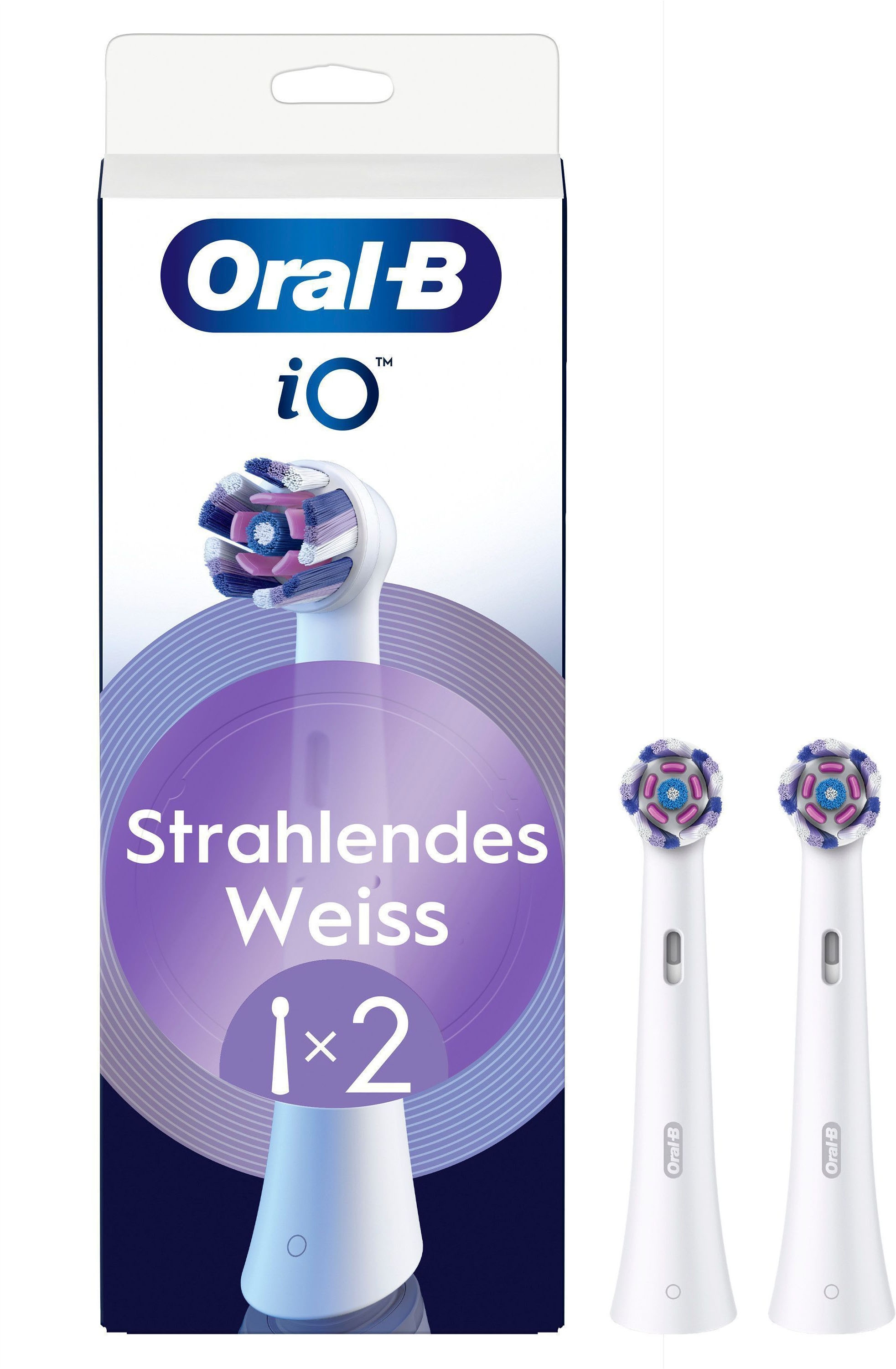 Oral-B Aufsteckbürsten »Oral-B iO Strahlendes Weiss« fortschrittliche Plaque-Entfernung, Poliereinsätze zur Zahnaufhellung