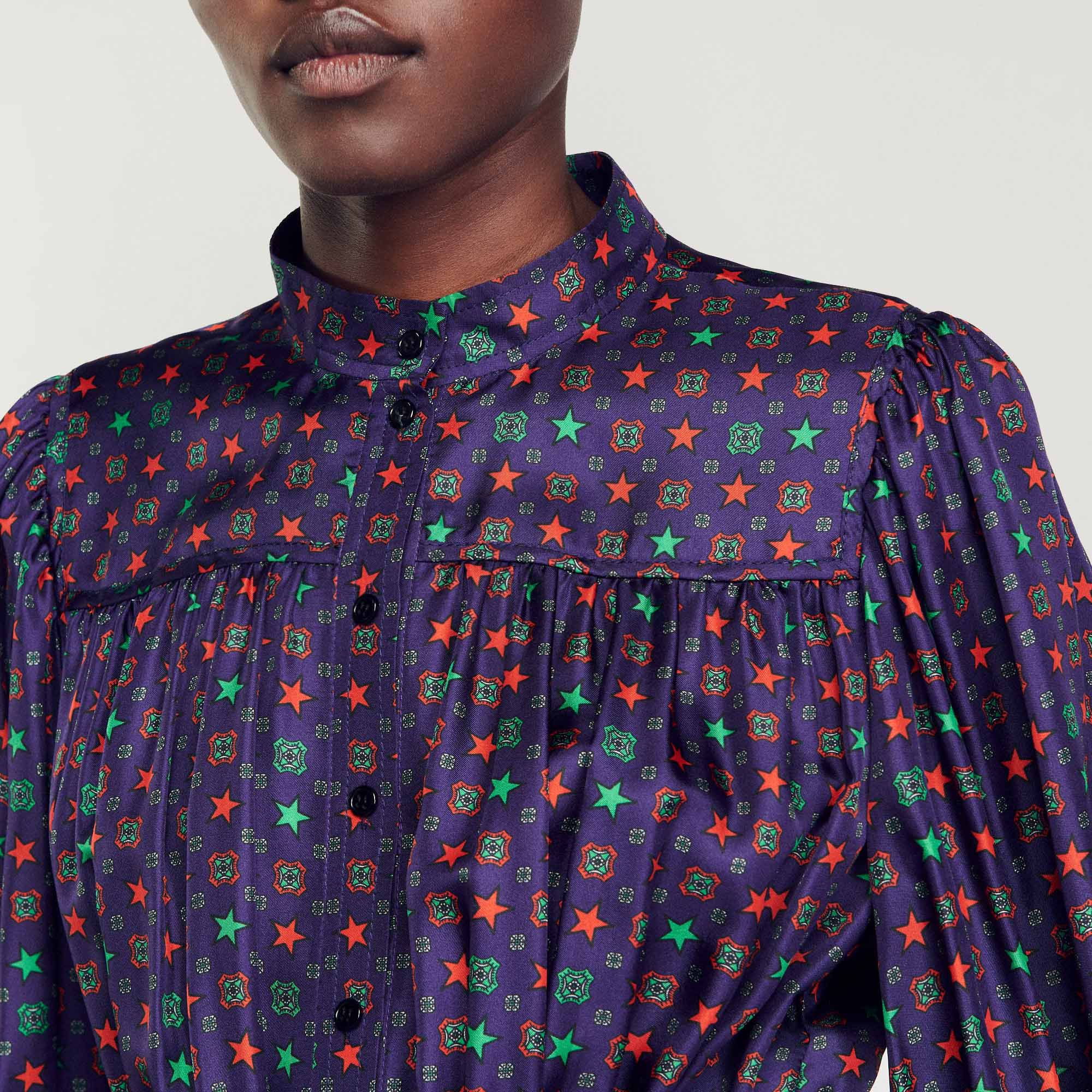 Robe midi imprimee