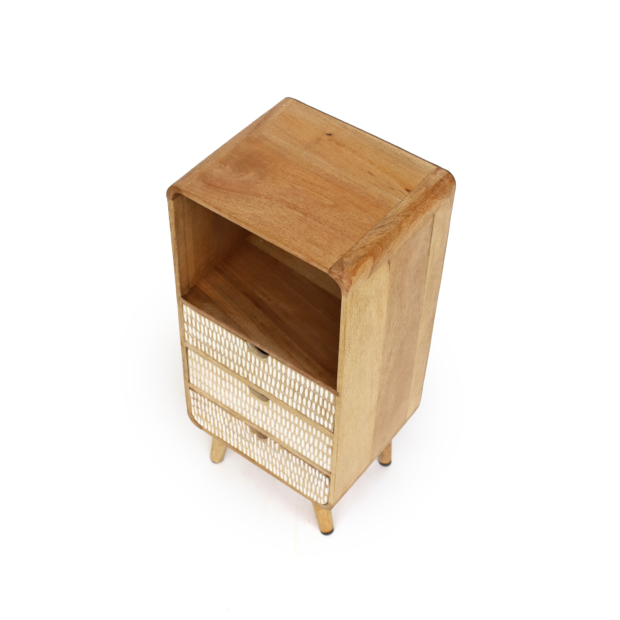Kommode 'Shanti', Mangoholz, H 64 cm, B 29 cm, L 25 cm von fischer's lagerhaus