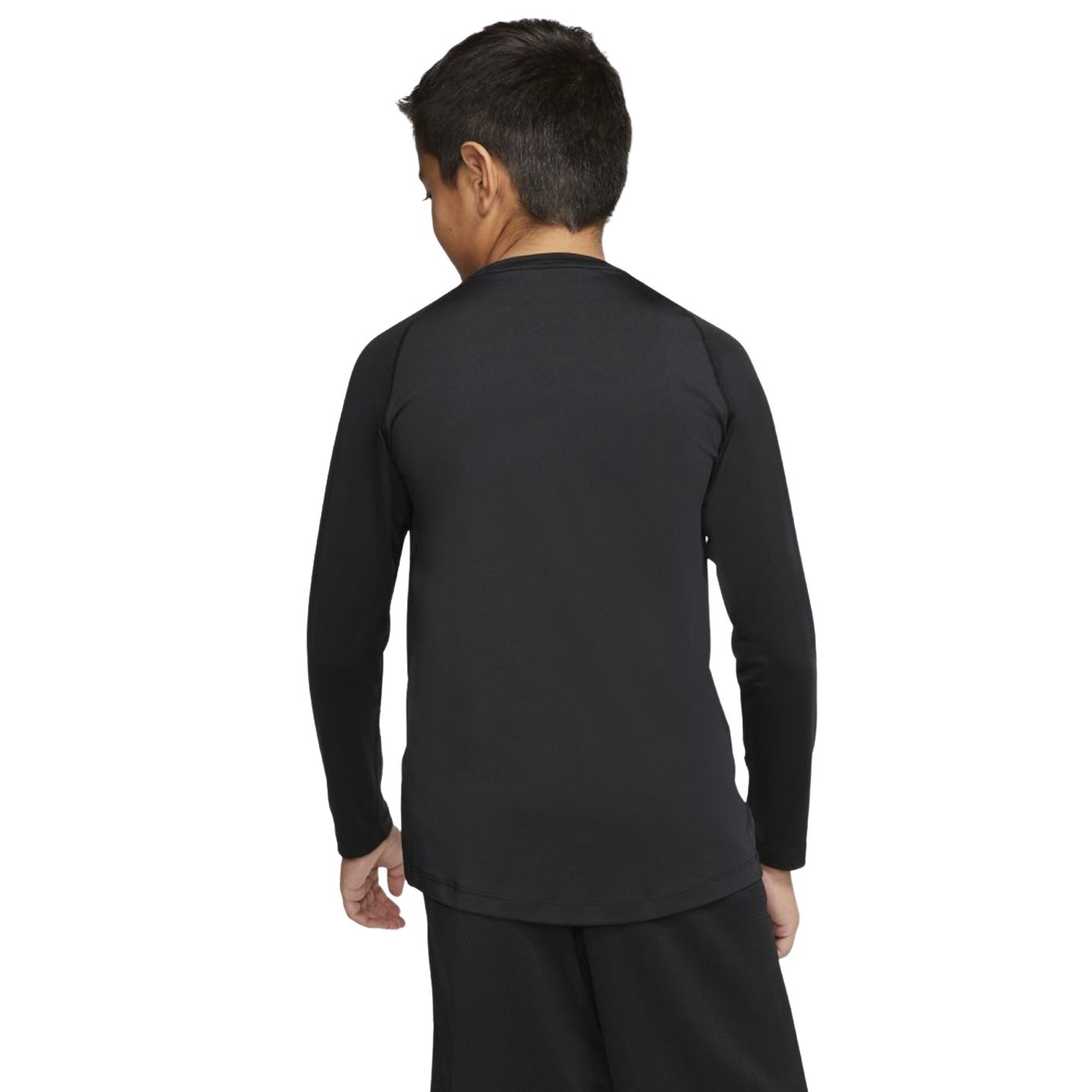Nike Pro Ondershirt Lange Mouwen Kids Zwart Wit