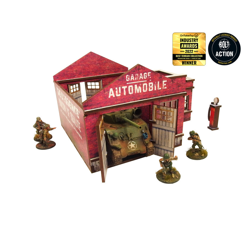 WW2 - Normandy Garage w. Petrol Station