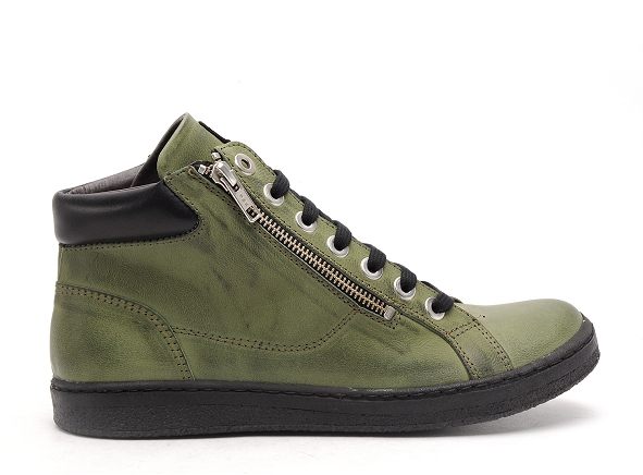 Chacal boots bottine plates femme 6535 vert