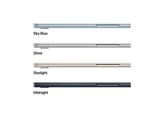 Apple 15-inch MacBook Air: Apple M4 chip with 10-core CPU and 10-core GPU, 24GB, 512GB SSD - Sky Blue