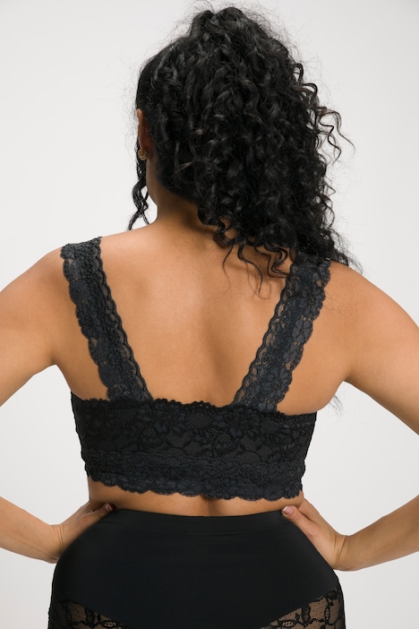 Bralette, Spitze, Reißverschluss, ohne Bügel