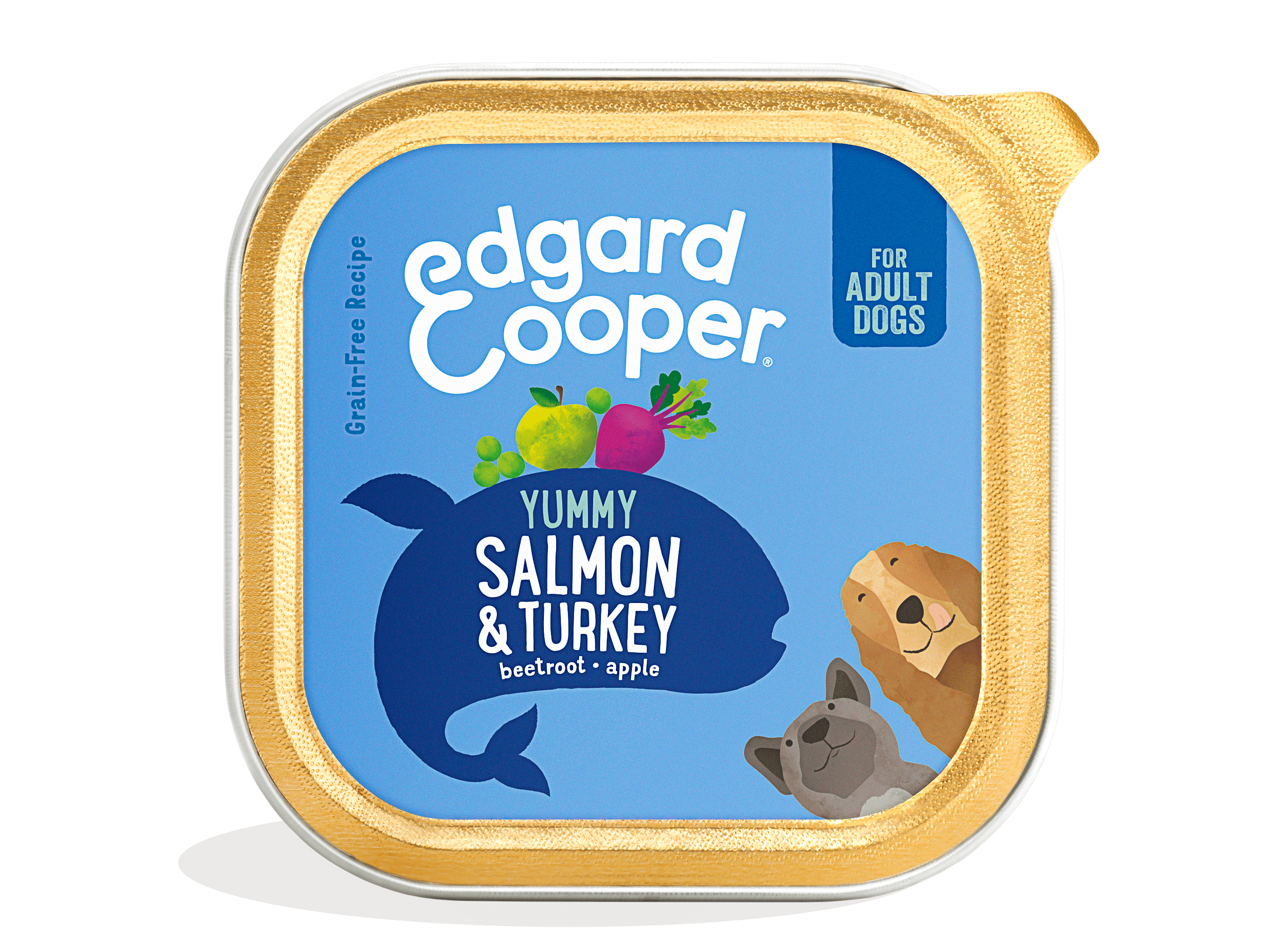 Edgard & Cooper Adult Kuipjes Zalm & Kalkoen