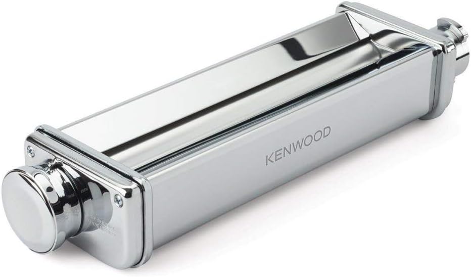 Kenwood XL Walze KAX99.A0ME, Zubehör Küchenmaschinen, für extra breita Lasagne-Platten mit bis zu 22 cm, verchromtes Edelstahl-Gehäuse, Walzenrollen aus robustem Aluminium, Multicolor