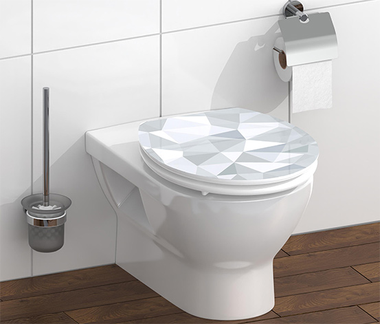 SCHÜTTE MDF-WC-Sitz High-Gloss »Geo«