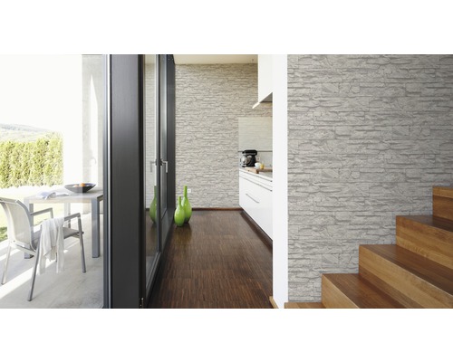 Vliesbehang 7071-16 Best of Wood'n Stone Broken Stone Grey