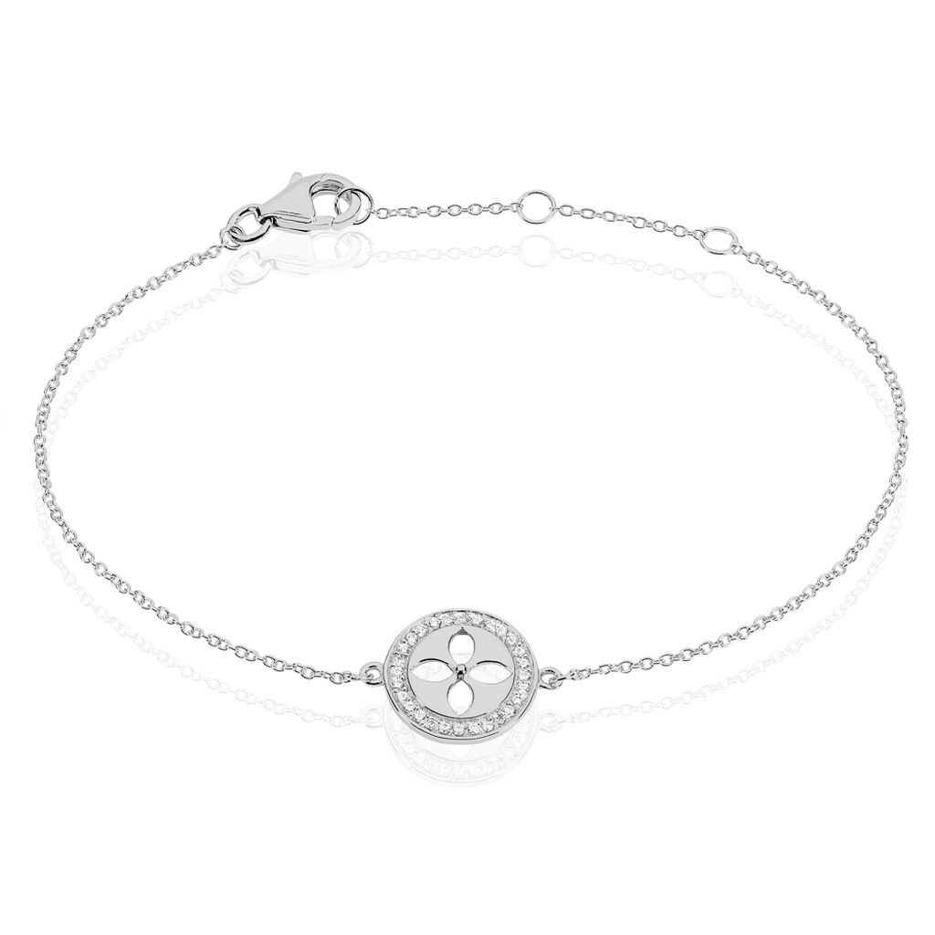 Bracelet Ema Argent Blanc Oxyde De Zirconium