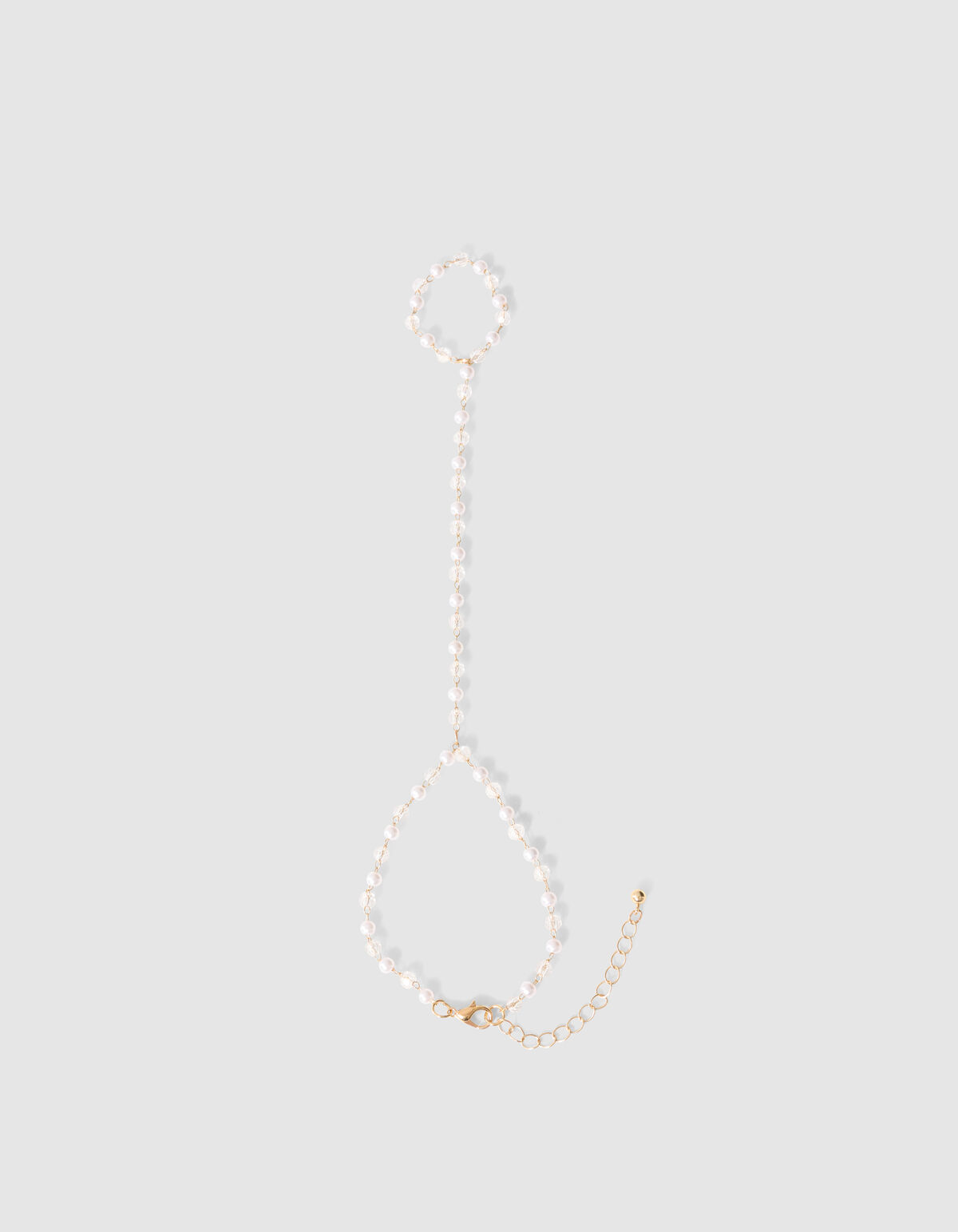 Parel Hand Chain Goud