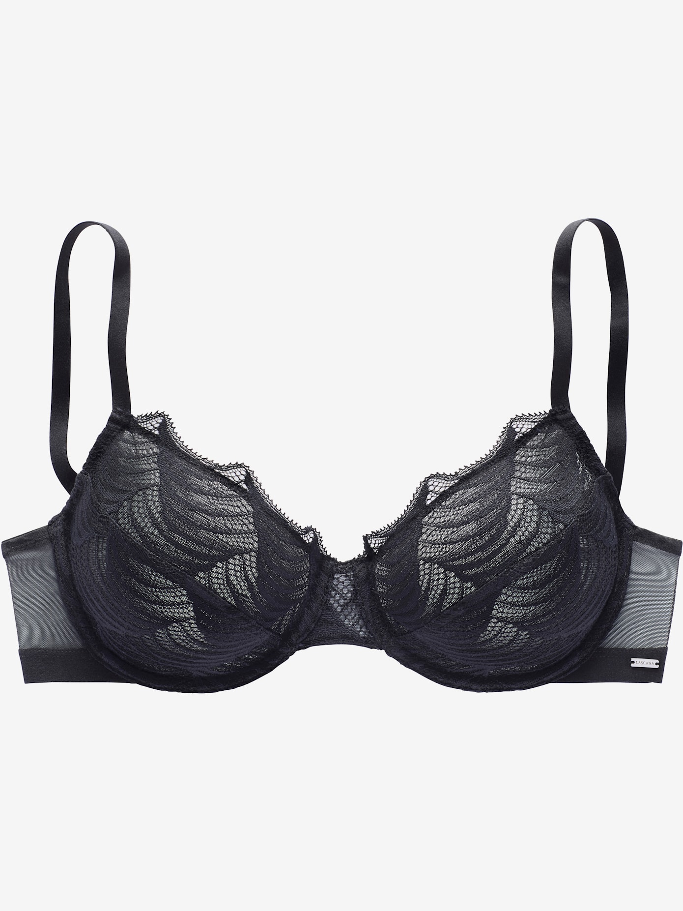 Soutien-gorge à armatures tendance en dentelle graphique extravagante