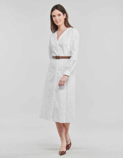 MICHAEL Michael Kors - PALM EYELET KATE DRESS Blanco