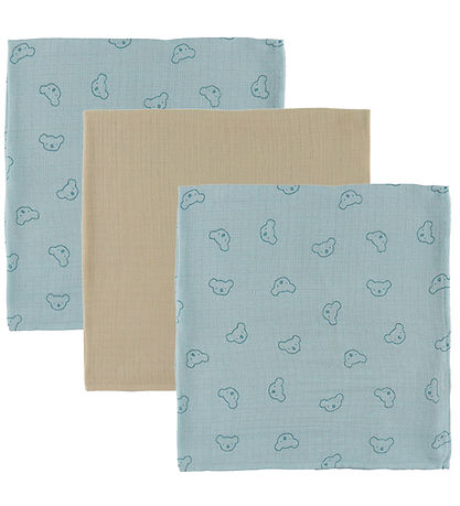 Name It Spucktücher - 3er-Pack - NbnoHappy - Himmlisch Blue
