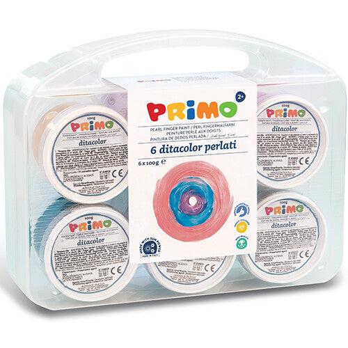Primo vingerverf parelmoer - 6st